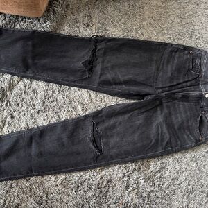American Eagle Outfitters Women's Black Straight Leg Pants